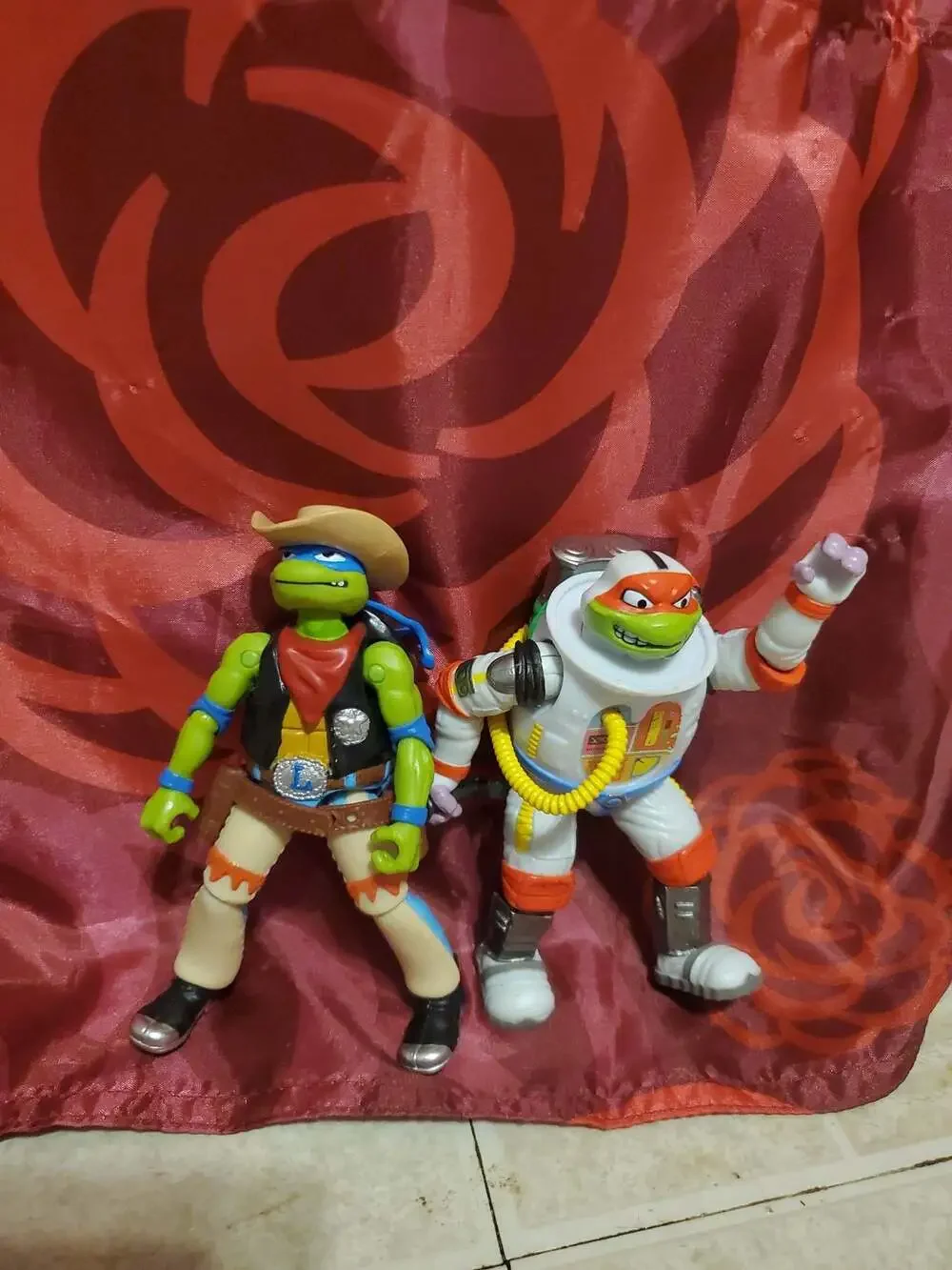 Teenage Mutant Ninja Turtles TMNT Mutant Mayhem Action Figures Set Cowboy Leonar